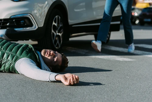 man hit by car who needs an Atlanta pedestrian accident lawyer