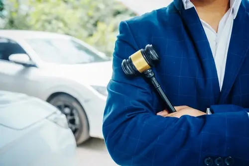 Car Accident Lawyer With Gavel