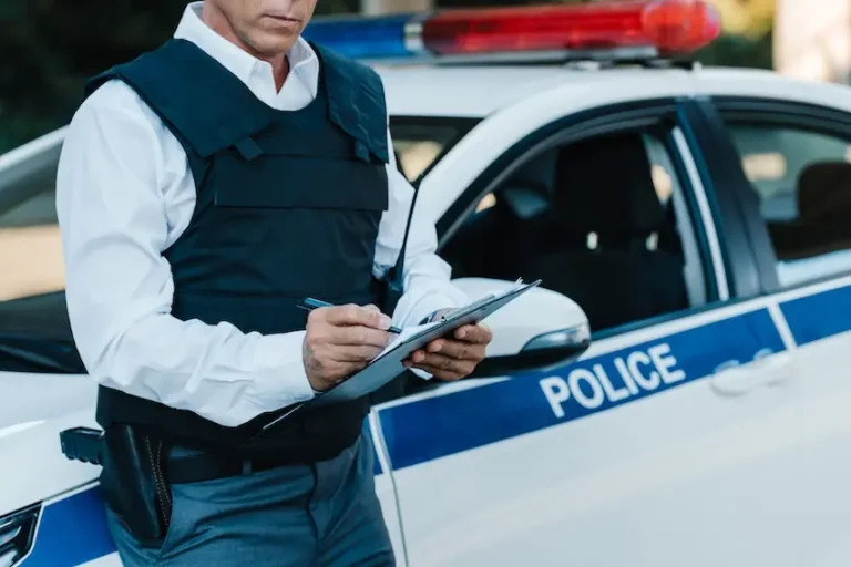 Police Officer and Car