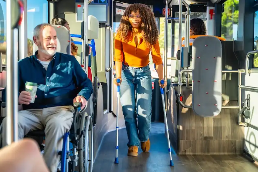 Charter bus accident injury lawyer investigating a commercial bus crash Placement: near the "Charter, Tour, and Commercial Bus Accidents" section